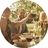 people drinking wine